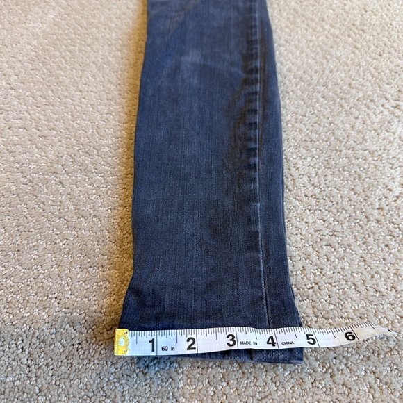 J Brand Jean Super Skinny Night Bird Washed Gray Black Mid Rise Stretch Size 27 - Picture 11 of 14